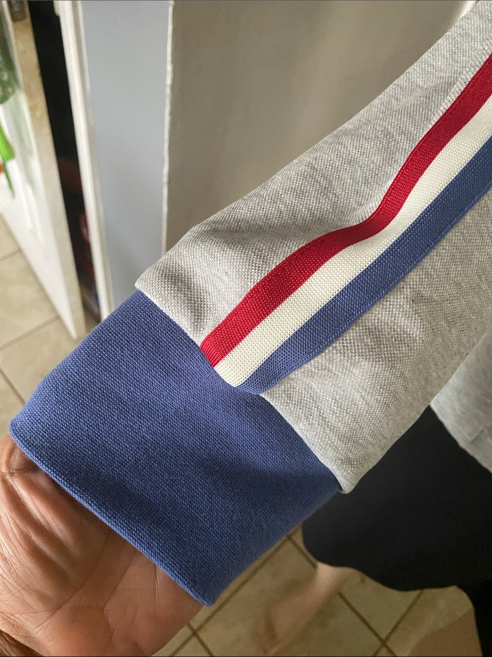 Champion nwt Light Gray USA Sweatshirt with Gold Embroidered Logo - Picture 4 of 10